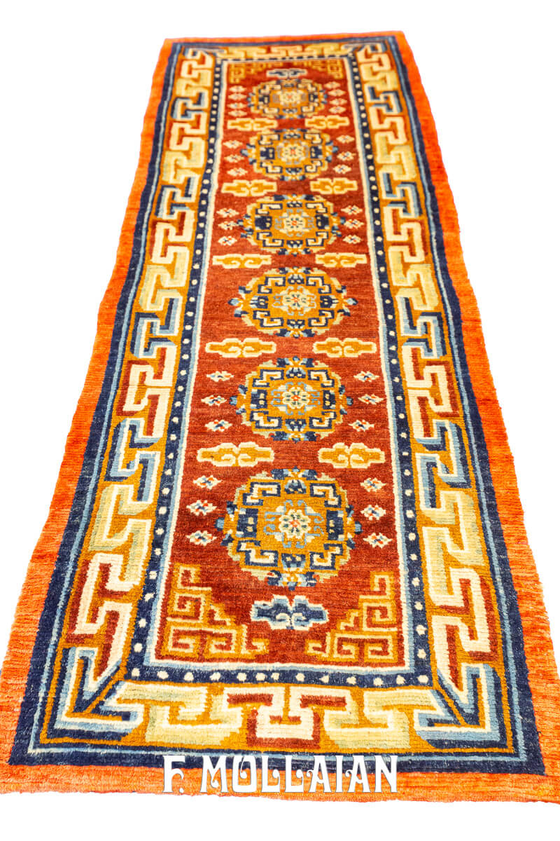 Antique Tibetan Rug Decorative Runner n°:625186